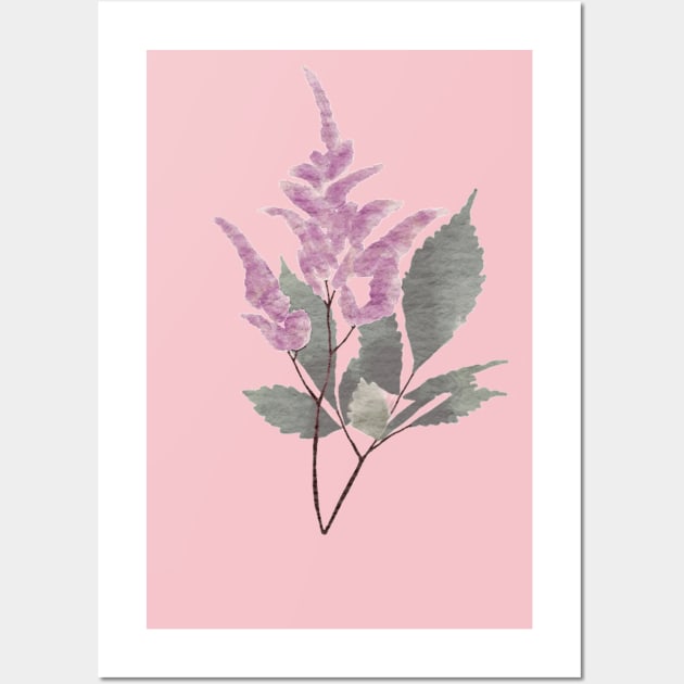 Lavender watercolor design Wall Art by Mydrawingsz